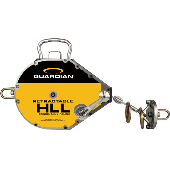 04660 Retractable horizontal lifeline with galvanized 1/4 inch cable, 60 FT useable cable length