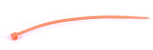 TY411FLCPP3	Embossed Orange 4" x .1" 11 lb Tensile Strength Floating Cable Tie 1000/pkg