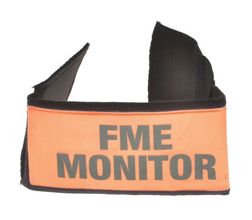 RF423202	4' x 18' Reflective Fluor. Orange Arm Band with FME MONITOR printed in Black