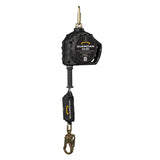 SRL, CR3-33, CLASE 2, BORDE, SIMPLE, 33 PIES, CABLE GALVANIZADO, GANCHO DE MOSQUETÓN GIRATORIO DE ACERO SIN INDICADOR