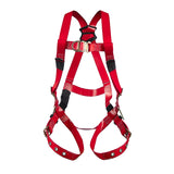 FBH RED POLY COATED 5PT QL CHEST GROMMET LEG SM CHEST D-RING. HIP D-RINGS