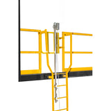 CABLE CLIMBING SYSTEM, 30FT, TOP EXT, 2-USER, 3/8IN 1X7 GALV CABLE, GALV STEEL