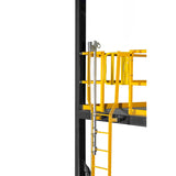 CABLE CLIMBING SYSTEM, 30FT, TOP EXT, 2-USER, 3/8IN 1X7 GALV CABLE, GALV STEEL