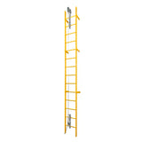 CABLE CLIMBING SYSTEM, 30FT, TOP EXT, 2-USER, 3/8IN 1X7 GALV CABLE, GALV STEEL