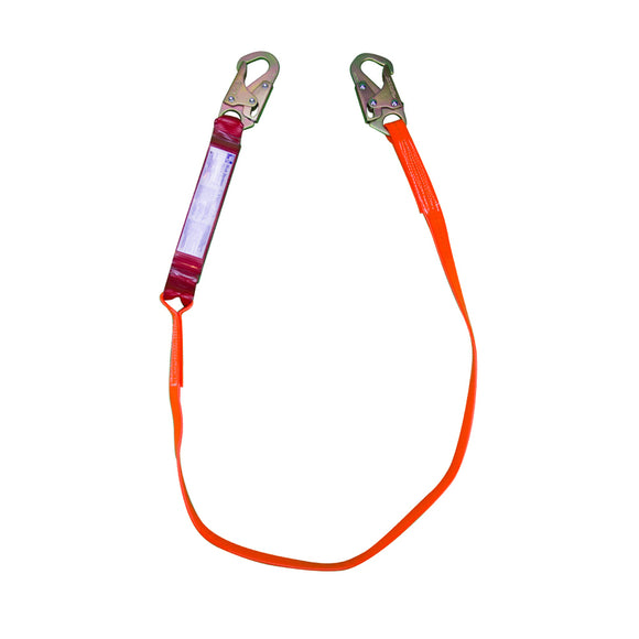 Cordón rojo DAWG de 6 pies con revestimiento de poliéster naranja y pierna pequeña de Hong Kong