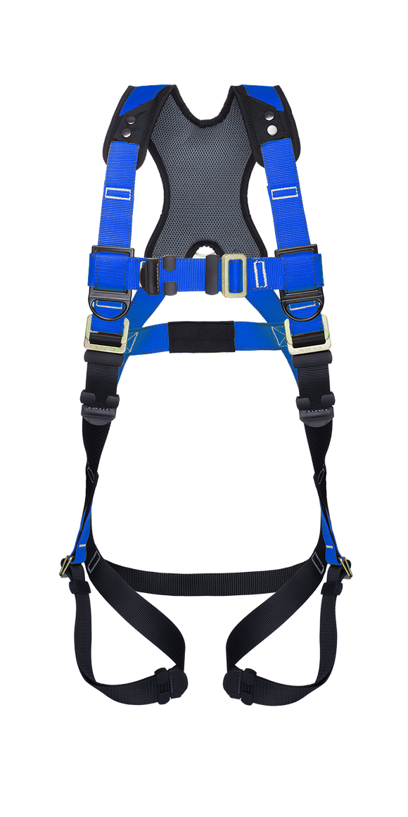 Series 5 Harness With Waist Pad, 3XL, QC Chest, TB Legs, Blue, Custom Logo