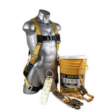00815 Complete Roofer’s Kit Includes: Temper Anchor / VLA-50 / 01700 Velocity Harness / 5 Gal Yellow Bucket   BOS-T50