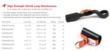 3/4 inch x 1.75 inch  High Strength Heat Shrink Loops 10/pkg. TP2R34X175LPOR