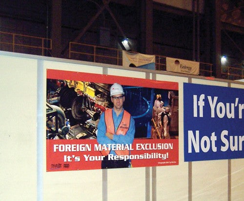 BNR1X7	FME Banner- Foreign Material Exclusion- Think FME 1'x7'- Red-Orange Hue
