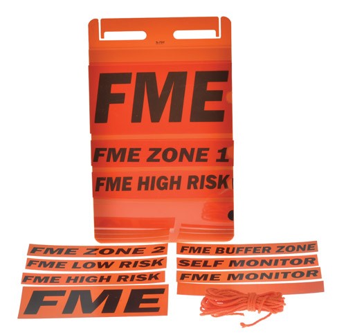 FME 4 pocket Red Sign- – Energy Safety Supply