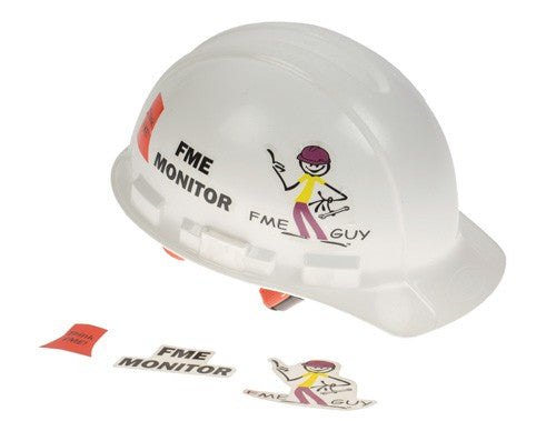 DCLMONWHT	FME Monitor Hard Hat Decals- White