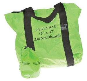 PB10400FLGN	10" Dia. x 12" deep Parts Bag Fluorescent Green 400 Denier and fire retardant 30/Pkg.
