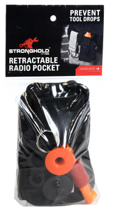 Retail pack Retractable Radio Pouch with Tether Loops RETRPBH-R