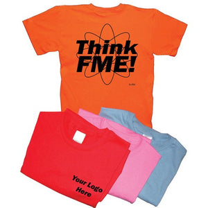 TATMSOR	Orange Small Think FME Atomic Tees Shirts