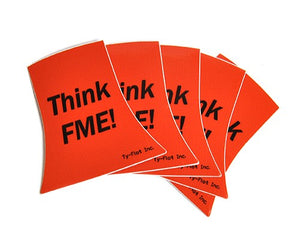 STTWROR	Orange "Think FME" Tower Stickers (50/pkg)