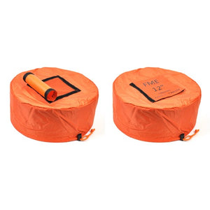 CBVFR1TOR CBVFR1T  Orange 1" FME Vented Tube Covers (50/pkg)